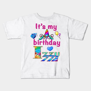 It’s my birthday personalised birthday name Izzy Kids T-Shirt